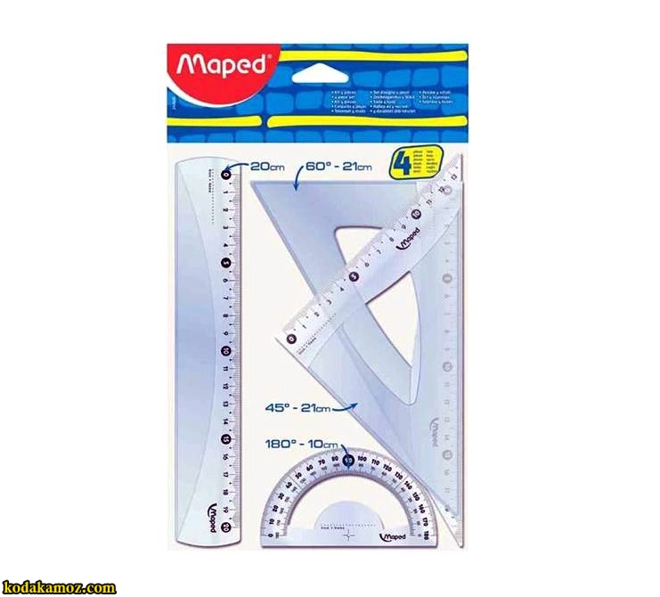 ست خط کش 4 تيکه مپد ست خط کش 4 تيکه مپد