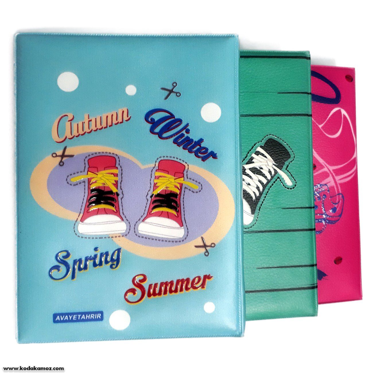 یادداشت کلاسوری 6 حلقه65255 طرح کفش یادداشت کلاسوری 6 حلقه65255 طرح کفش