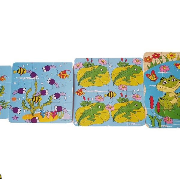 پازل 4 لايه رشد چوبی بزرگ