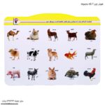 هوش چین 2 تکه مجموعه برگ حیوانات اهلی