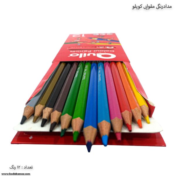 مداد رنگی 12 مقوایی کویلو 2