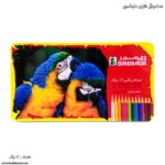 مداد رنگی 12 رنگ فلزی دایناسور