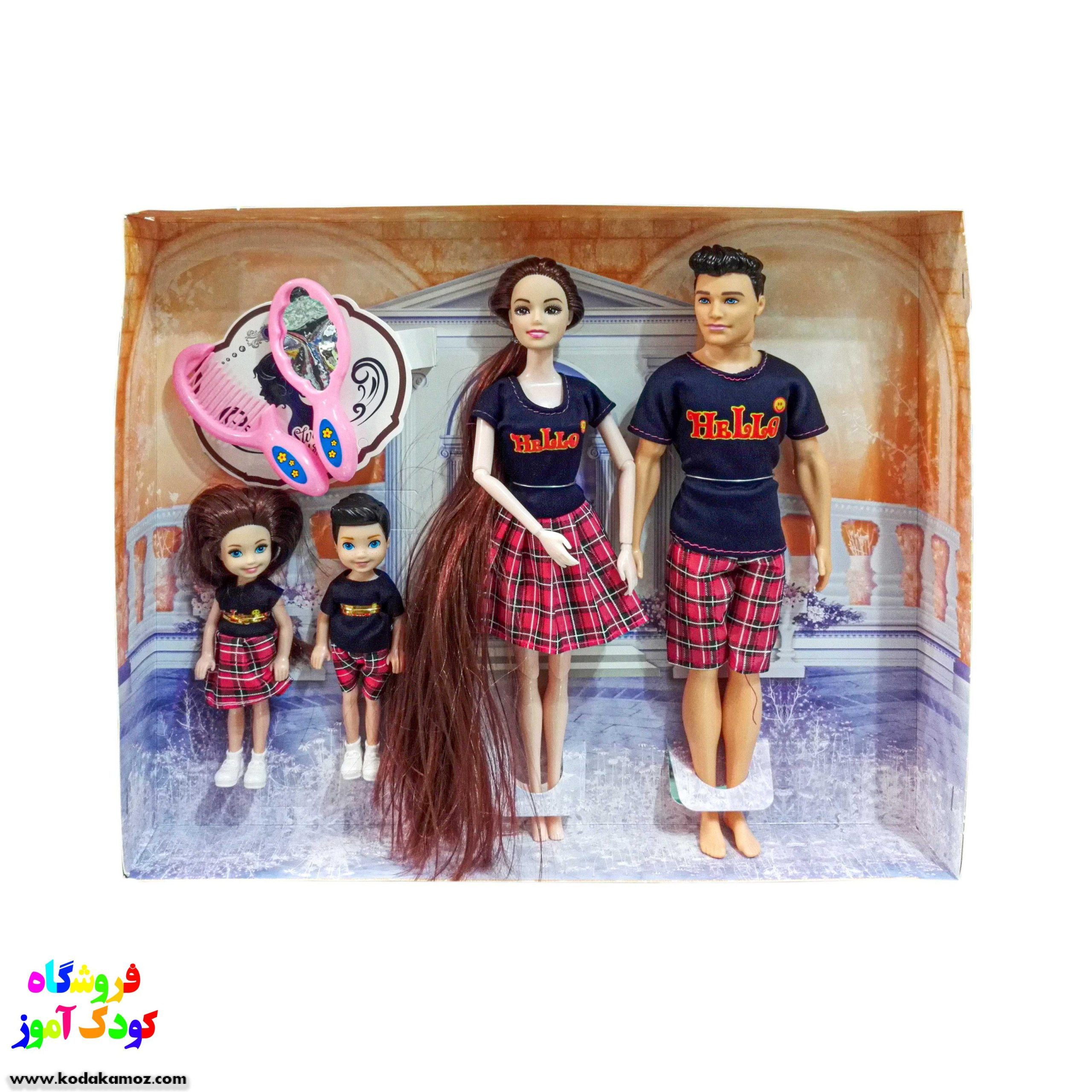 عروسک باربی با خانواده کد 521 2 عروسک باربی با خانواده کد 521 2