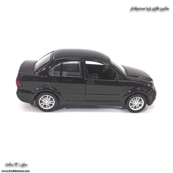 ماشین فلزی تیبا صندوقدار مشکی 3