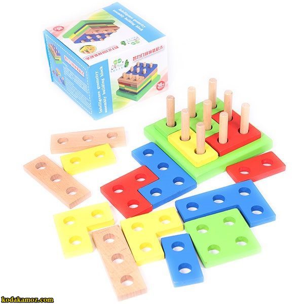 بلوک های هندسی ساختنی مونته سوری