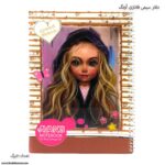 دفتر 50 برگ سیمی آونگ دختر قهوه ای