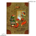 دفتر 50 برگ سیمی کلاسیک کلیپس طرح روباه