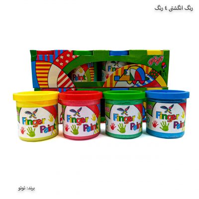 رنگ انگشتی 4 رنگ توتو