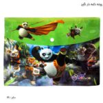 پوشه دکمه دار آ4 نگین طرح پاندا کانگفوکار 1