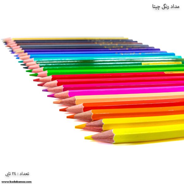 مداد رنگی 24 مقوایی چیتا 1