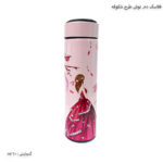 فلاسک دم نوش طرح شکوفه صورتی