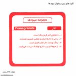 کارت های ببین و بخوان میوه ها 2