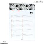 یادداشت پرفراژ آ5 سم طرح گربه