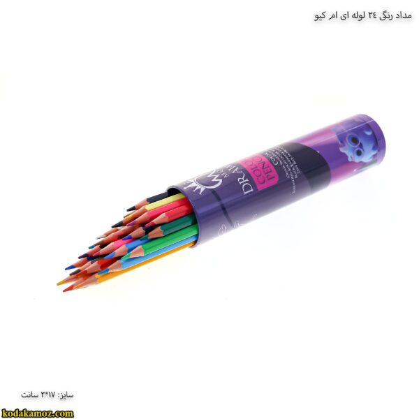 مداد رنگی 24 لوله ای ام کیو 3