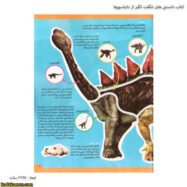 کتاب دانستنی های شگفت انگیز از دایناسورها 3