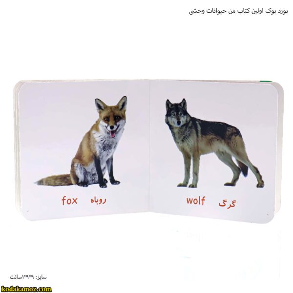 بورد بوک اولین کتاب من حیوانات وحشی 11