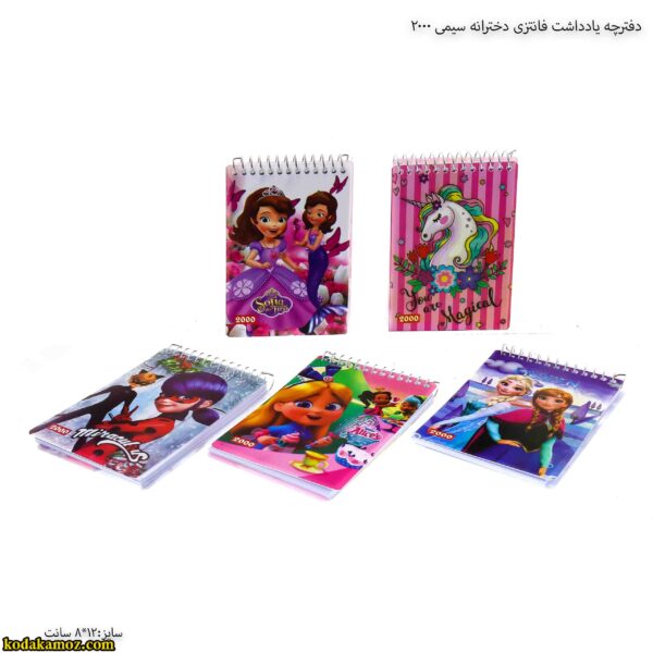دفترچه یادداشت فانتزی دخترانه سیمی 2000 9