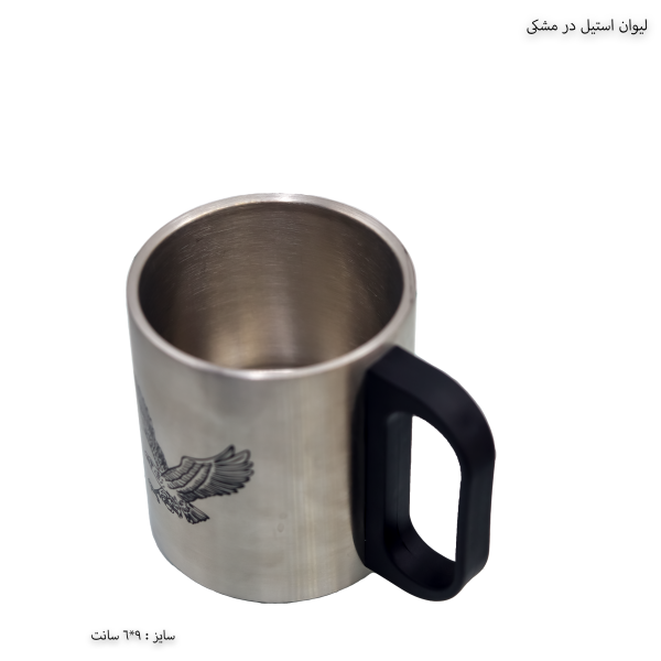 لیوان استیل درب دار 1