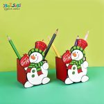 جاقلمی چوبی حراجی طرح آدم برفی یلدایی