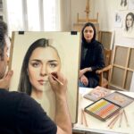 مداد رنگی آریا آرتیست 12 رنگ طیف پوست روشن 2