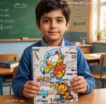 دفتر خط دار سیمی 100 برگ بچگانه فانتزی پسرانه 6
