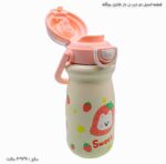 قمقمه استیل دو درب نی دار فانتزی بچگانه - تصویر 7