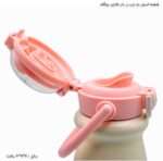 قمقمه استیل دو درب نی دار فانتزی بچگانه 7
