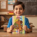دفتر خط دار بچگانه فانتزی سیمی 80 برگ شفیعی کد 305 10