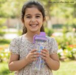 قمقمه پلاستیکی بچگانه درب پیچی شفاف 11