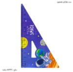 ست خط کش هندسی 4 تکه طرح فضانورد 4