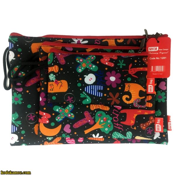 جامدادی سه تکه طرح گربه mkm