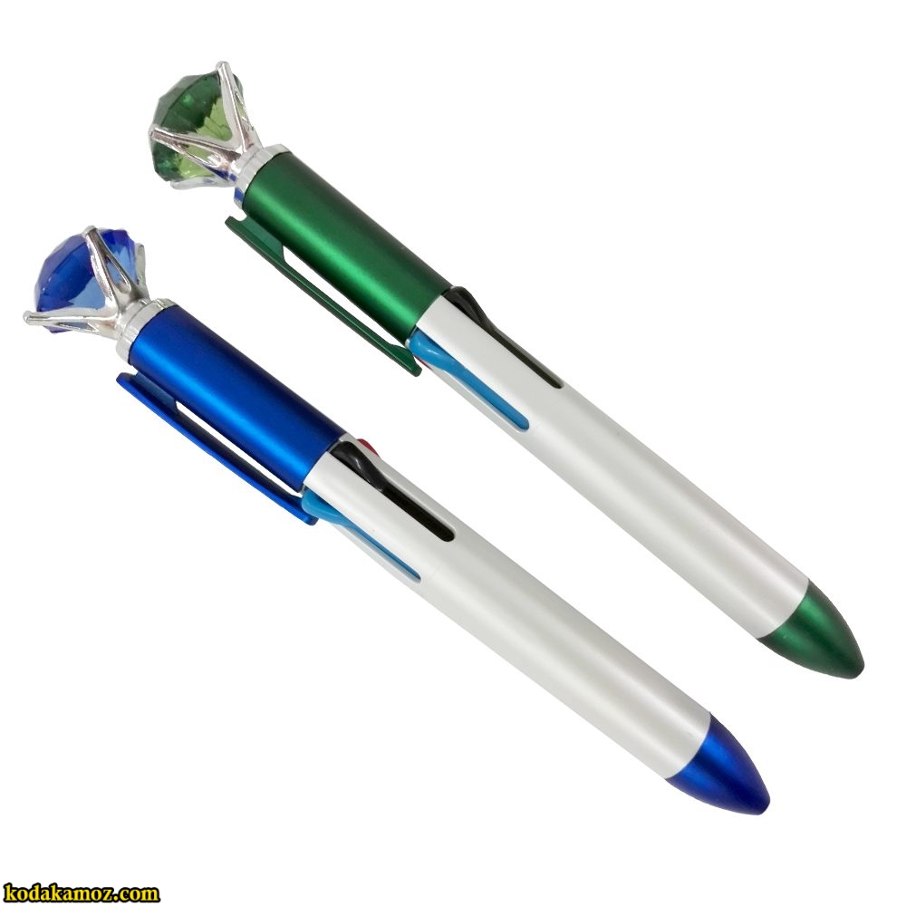 خودکار 4 رنگ نگین دار خودکار 4 رنگ نگین دار