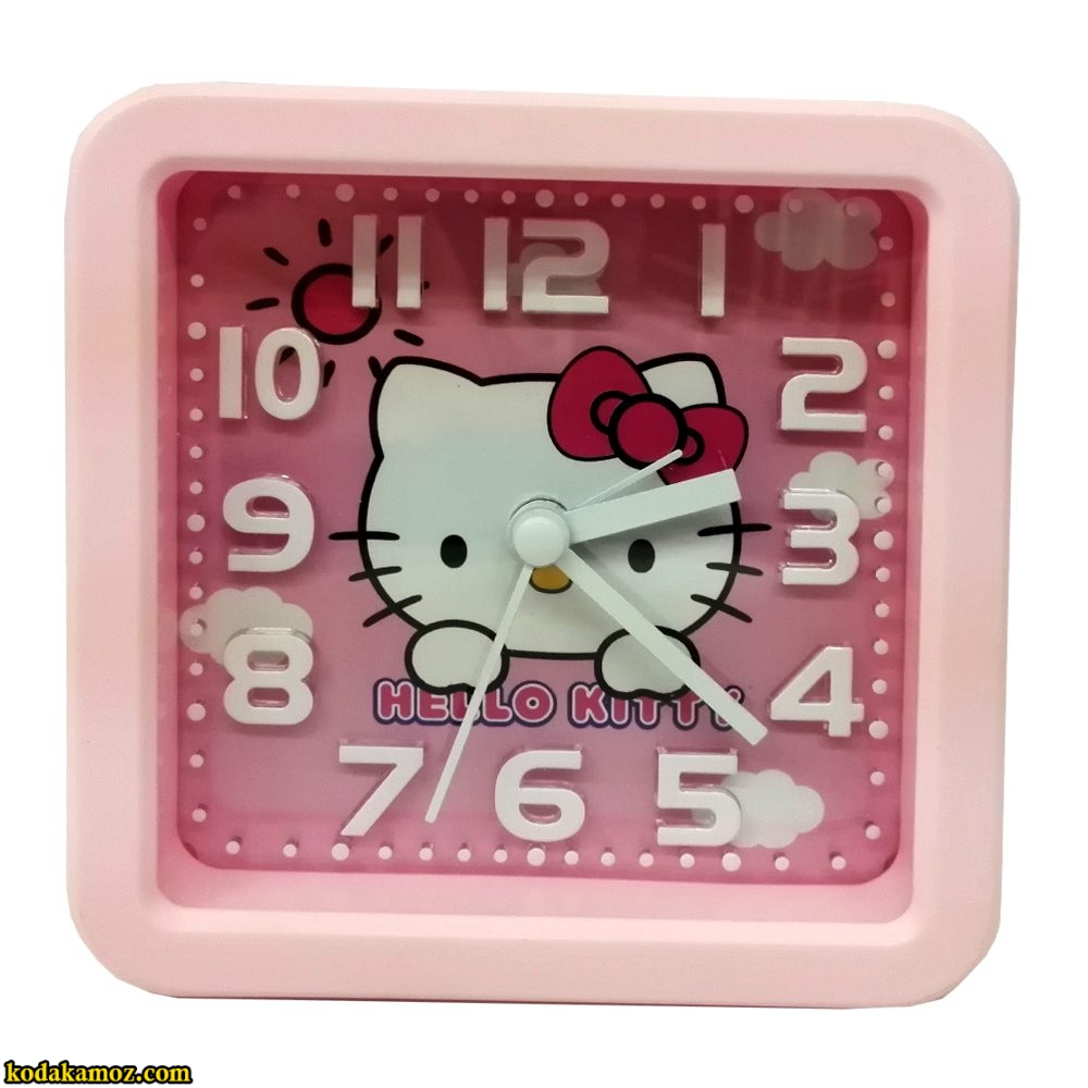 ساعت رومیزی طرح کیتی مکعبی ساعت رومیزی طرح کیتی مکعبی