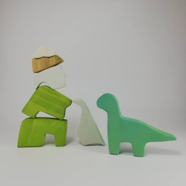 پازل چوبی طرح دایناسور