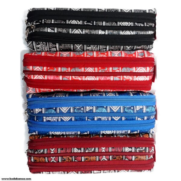 جامدادی سه زیپ پارچه ای 1269 mkm