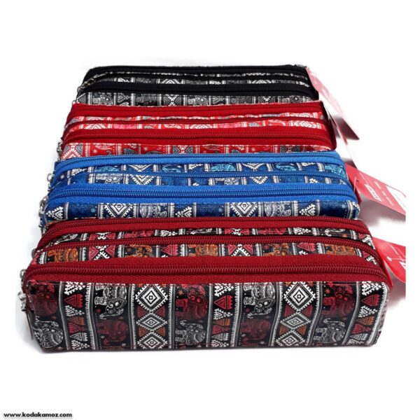 جامدادی سه زیپ پارچه ای 1269 mkm