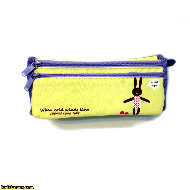 جامدادی 3 زیپ کلاسیک جامدادی 3 زیپ کلاسیک I Love Apple - Image 1