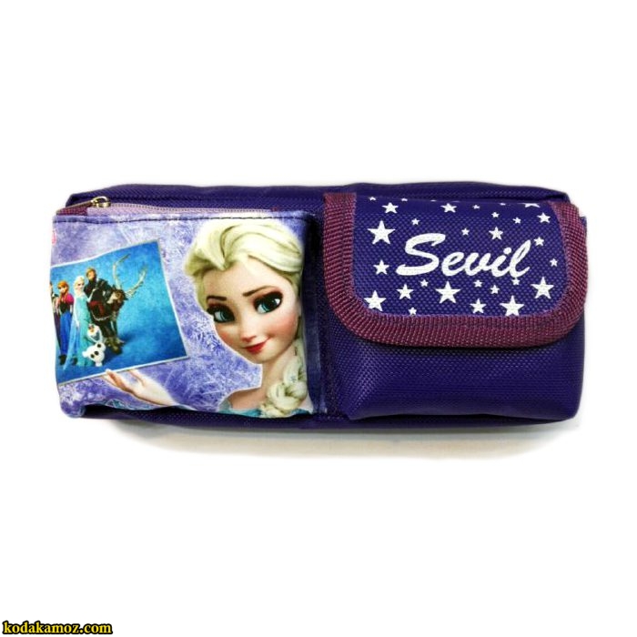 جامدادی 2 زیپ جیب دار چسبی طرح السا و آنا FROZEN جامدادی 2 زیپ جیب دار چسبی طرح السا و آنا FROZEN