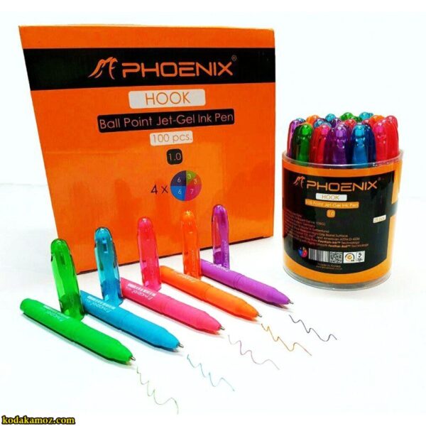 خودکار رنگی کوتاه فونیکس