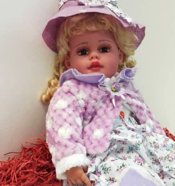 عروسک آوازخوان جعبه دار سرامیکی سایز 24