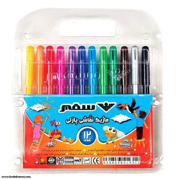 ماژیک 12 رنگ سفیر ماژیک 12 رنگ سفیر