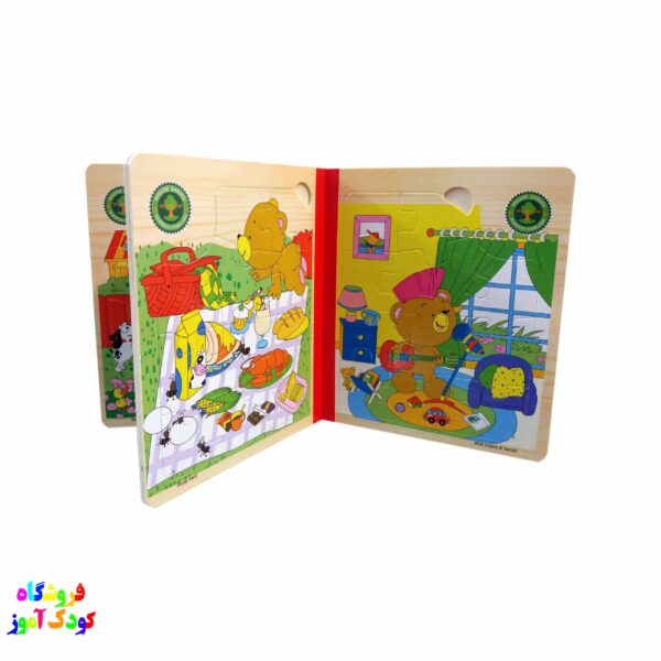 پازل کتابی چوبی بزرگ 1