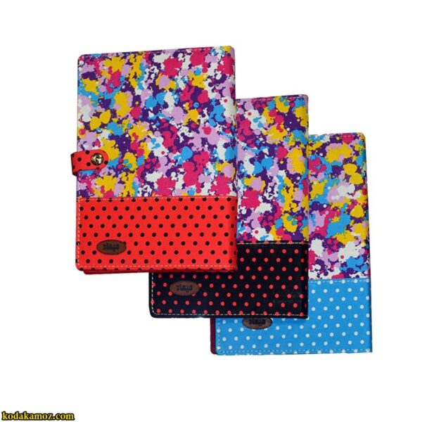 کلاسور قفل فلزی 26سوراخه پارچه ای میعاد