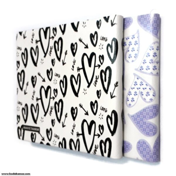 یادداشت 100 خشی طرح قلب