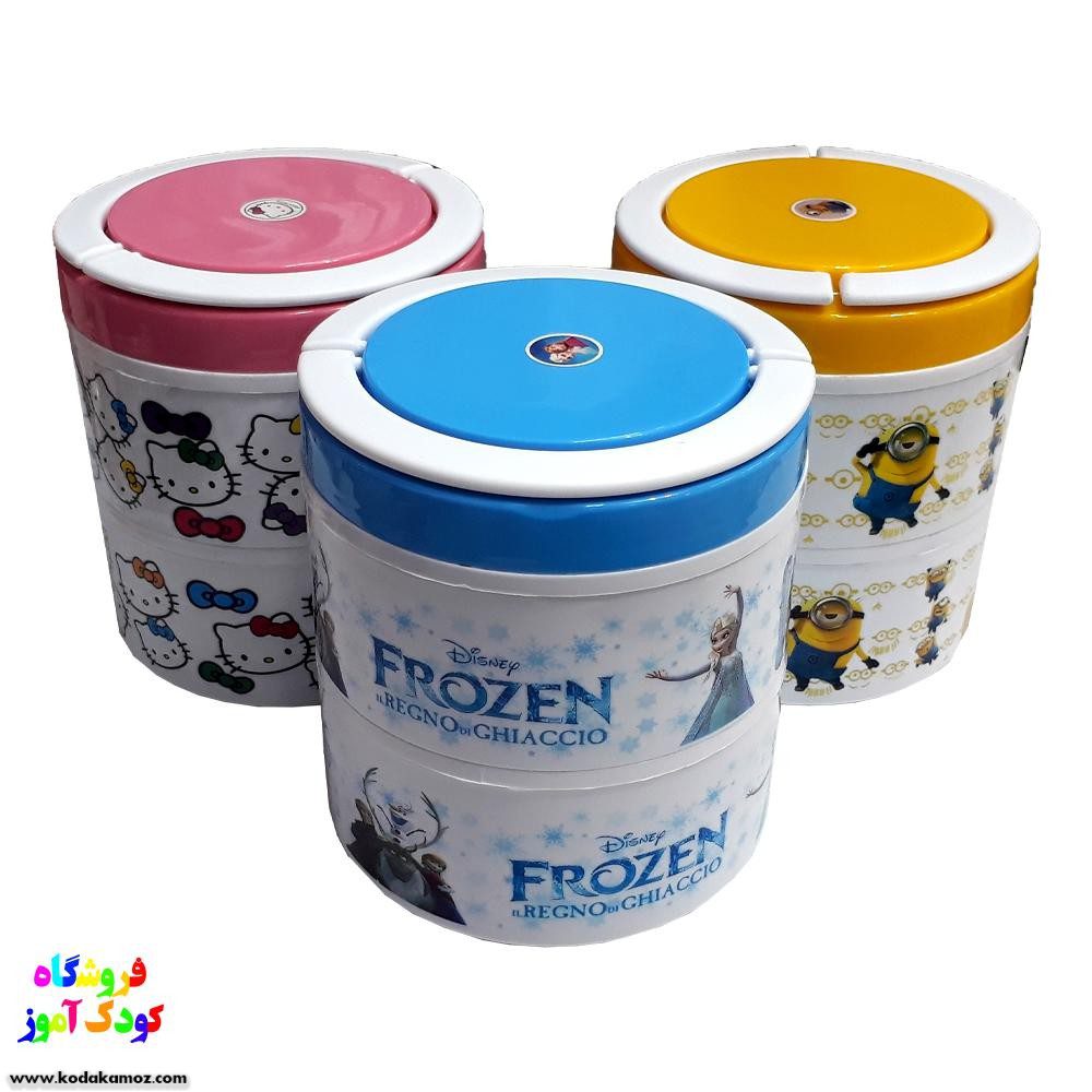 ظرف غذا 2طبقه درب پیچی ظرف غذا 2طبقه درب پیچی